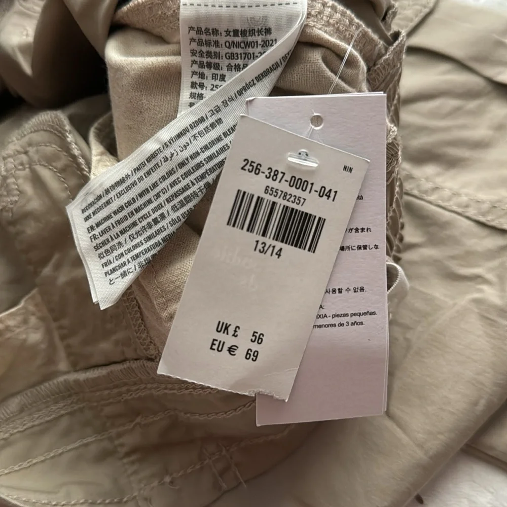 NWT-abercrombie kids Belted Cargo Pants - Picture 7 of 7